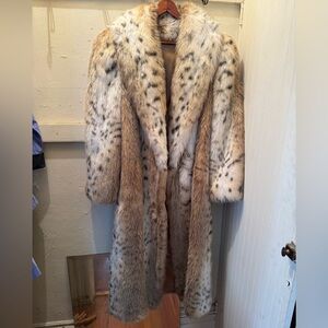 Leopard Faux Fur Long coat